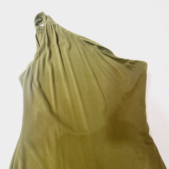 NOT YOURS TO KEEP Mary Midi Dress in Olive Medium - Picture 4 of 10